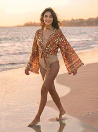 The Amber Bloom Kimono Top