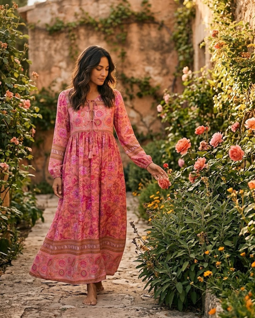 "The same garden. The morning version and the midday version."