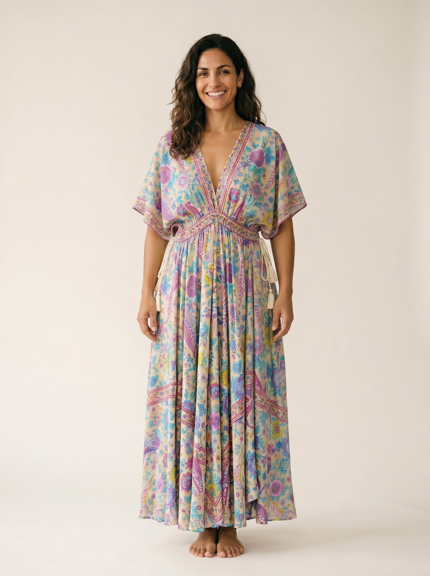 The Meridian Bloom Maxi Dress