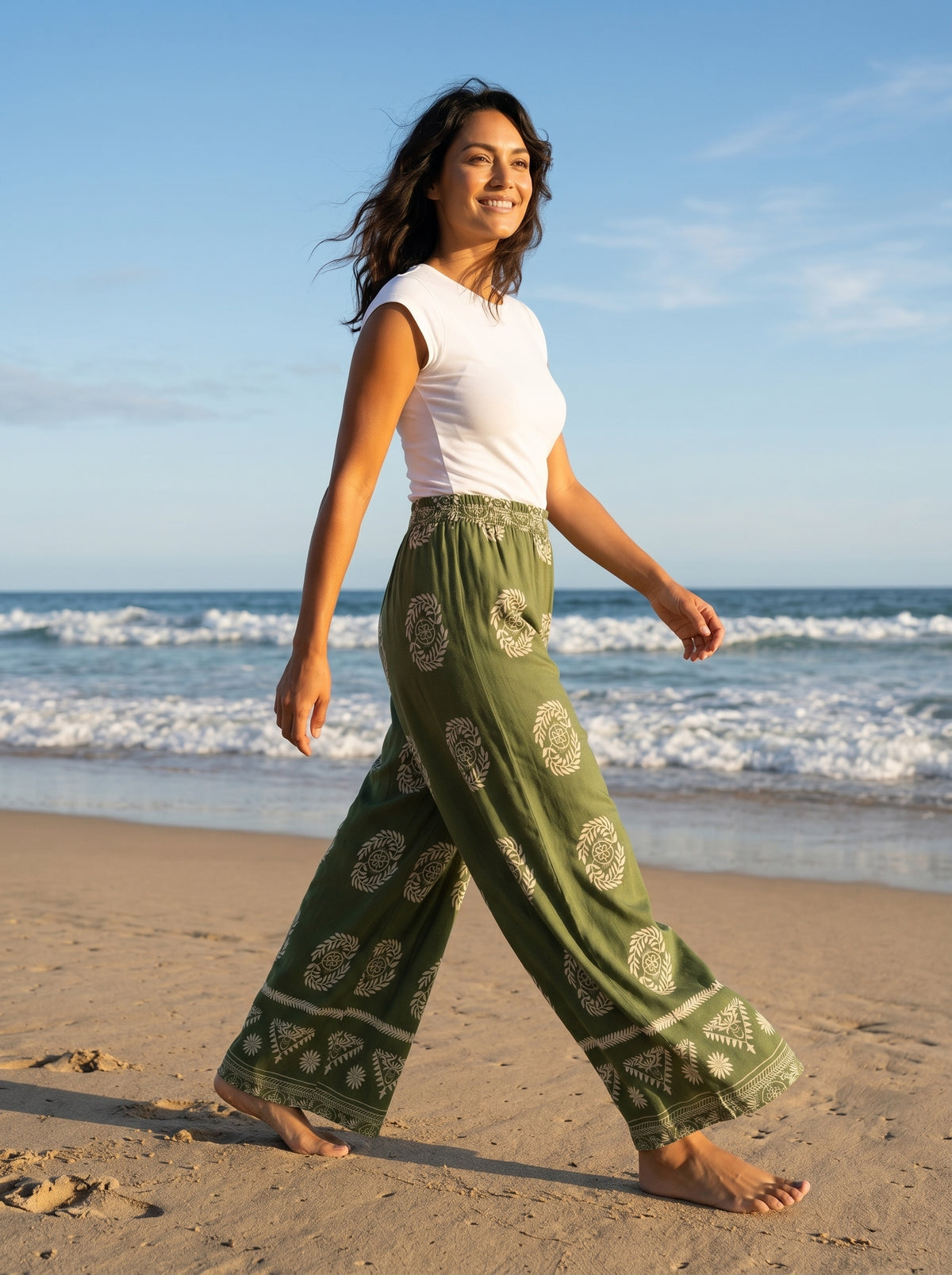 The Olive Grove Wide-Leg Pant