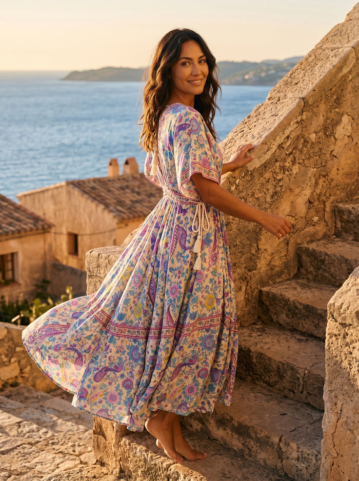 The Meridian Bloom Maxi Dress