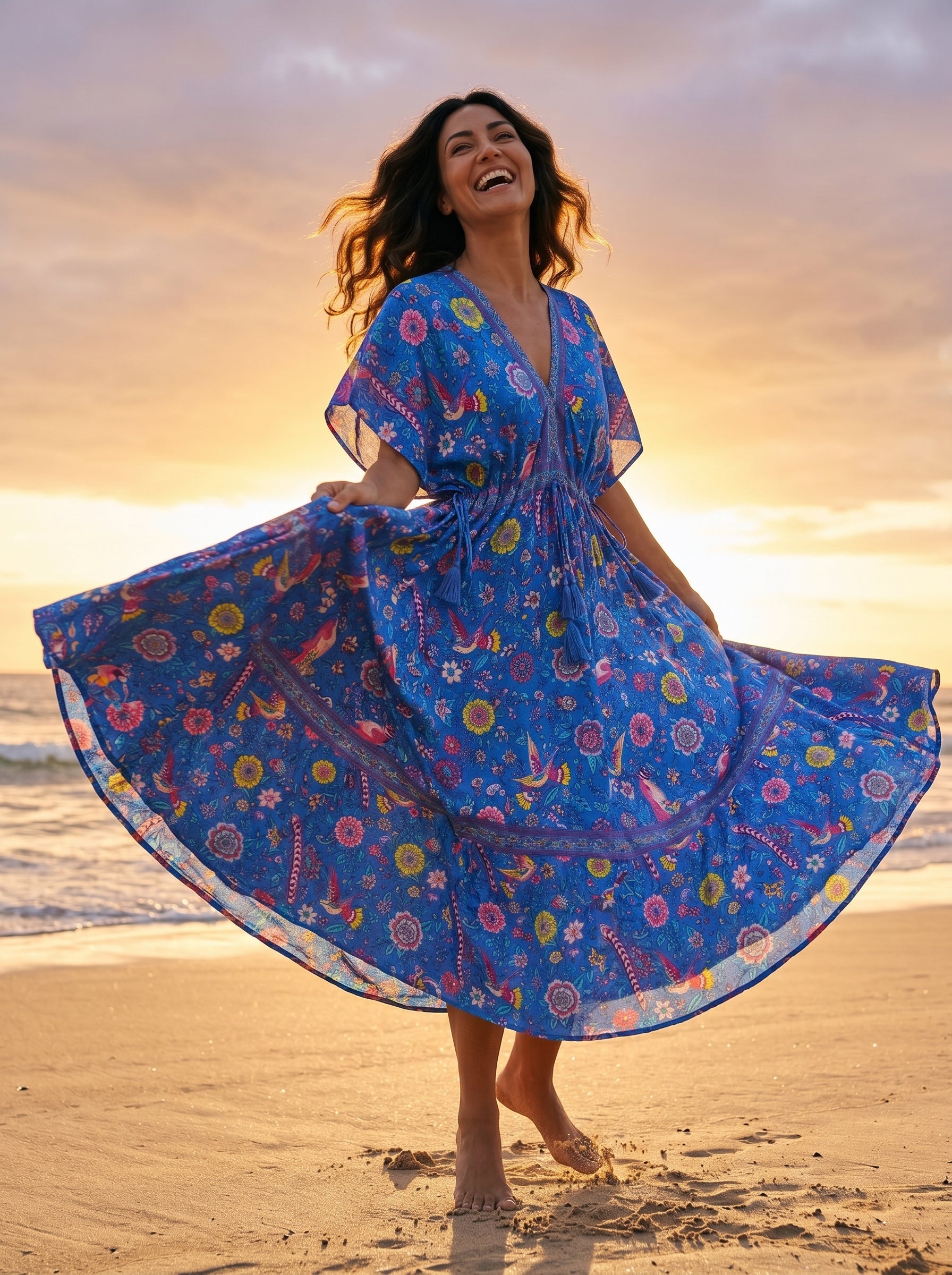 The Meridian Bloom Maxi Dress