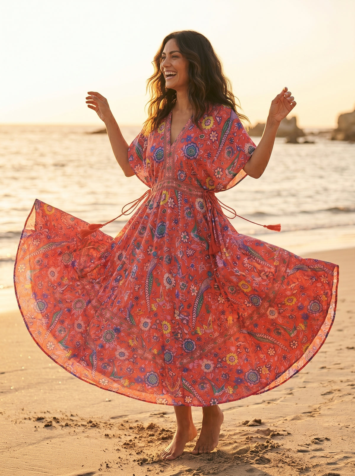 The Meridian Bloom Maxi Dress