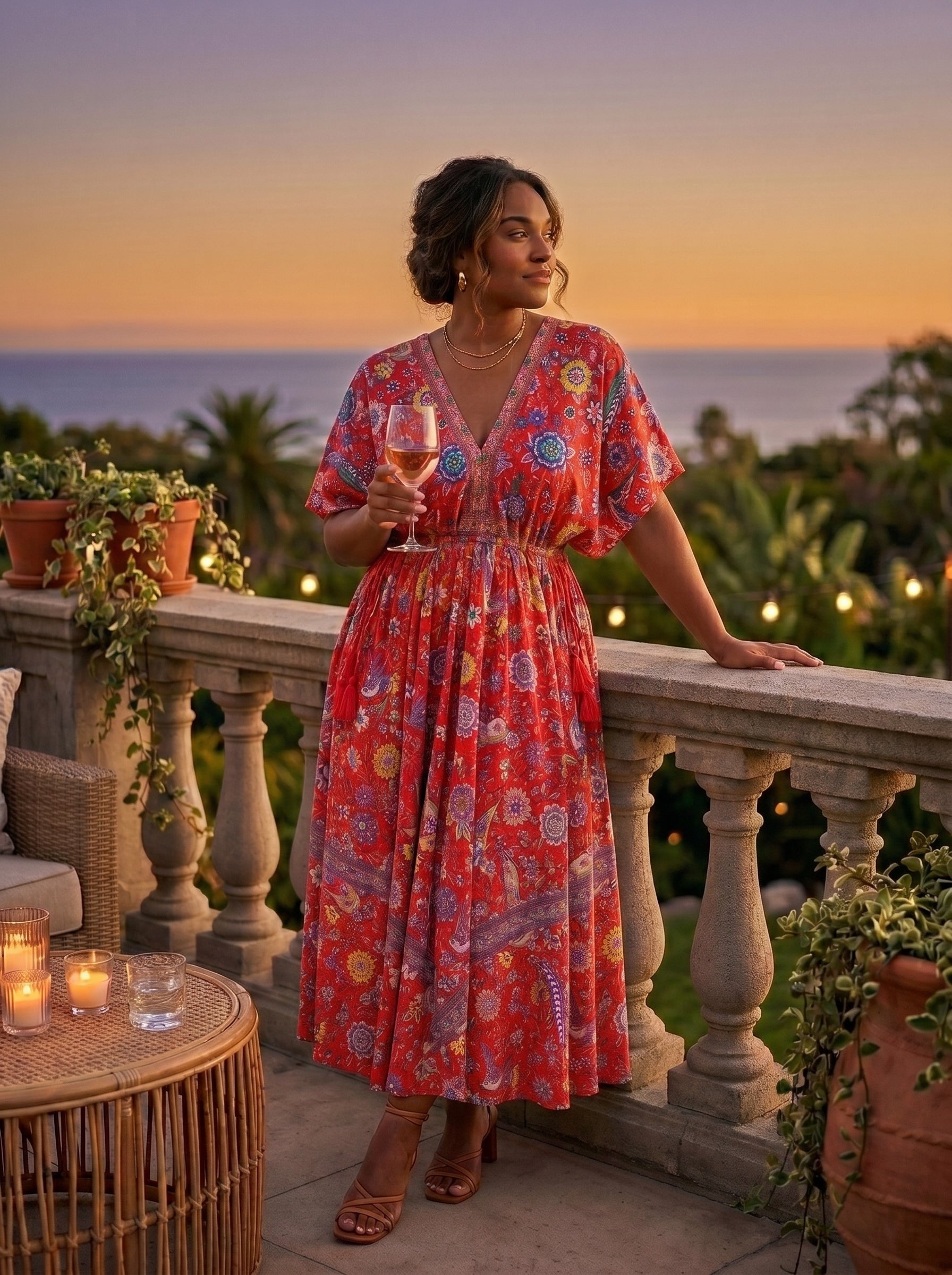 The Meridian Bloom Maxi Dress