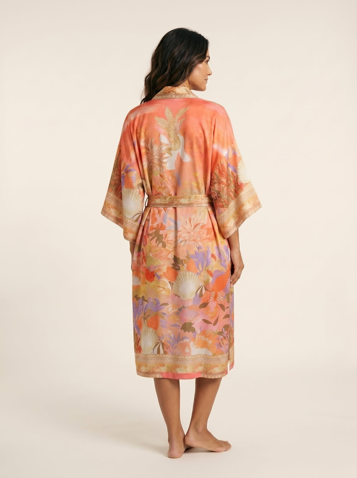 The Meridian Coral Robe