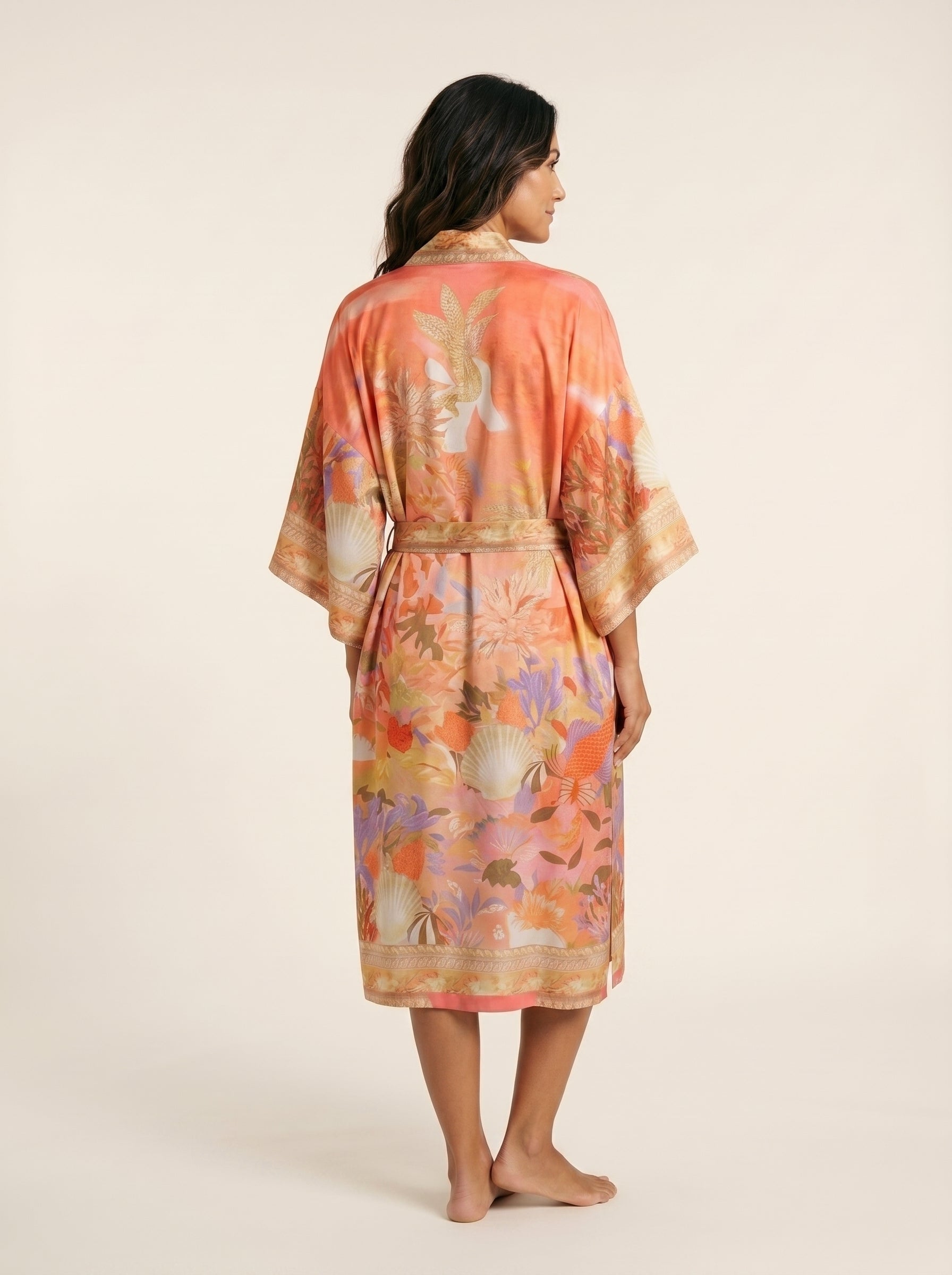 The Meridian Coral Robe