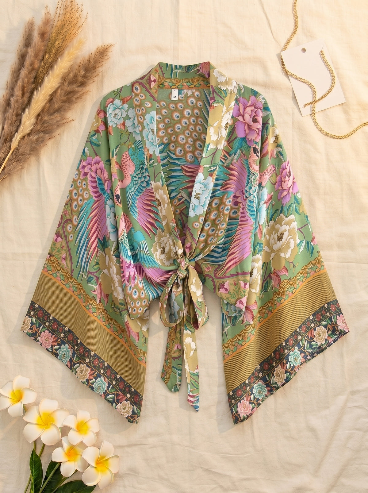 The Peacock Bloom Kimono
