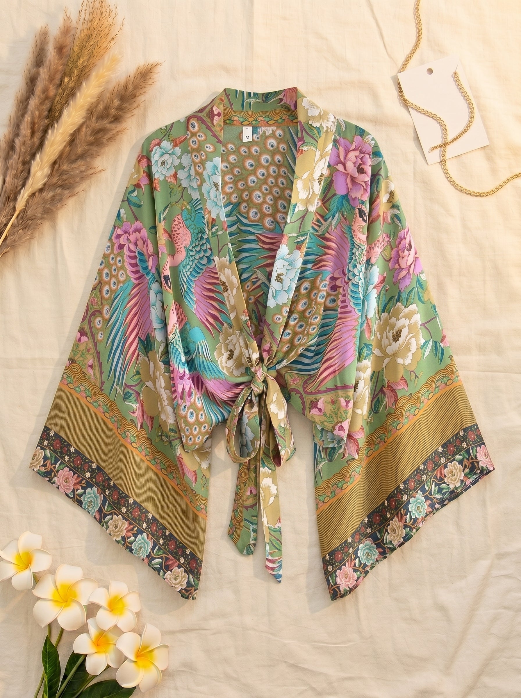 The Peacock Bloom Kimono