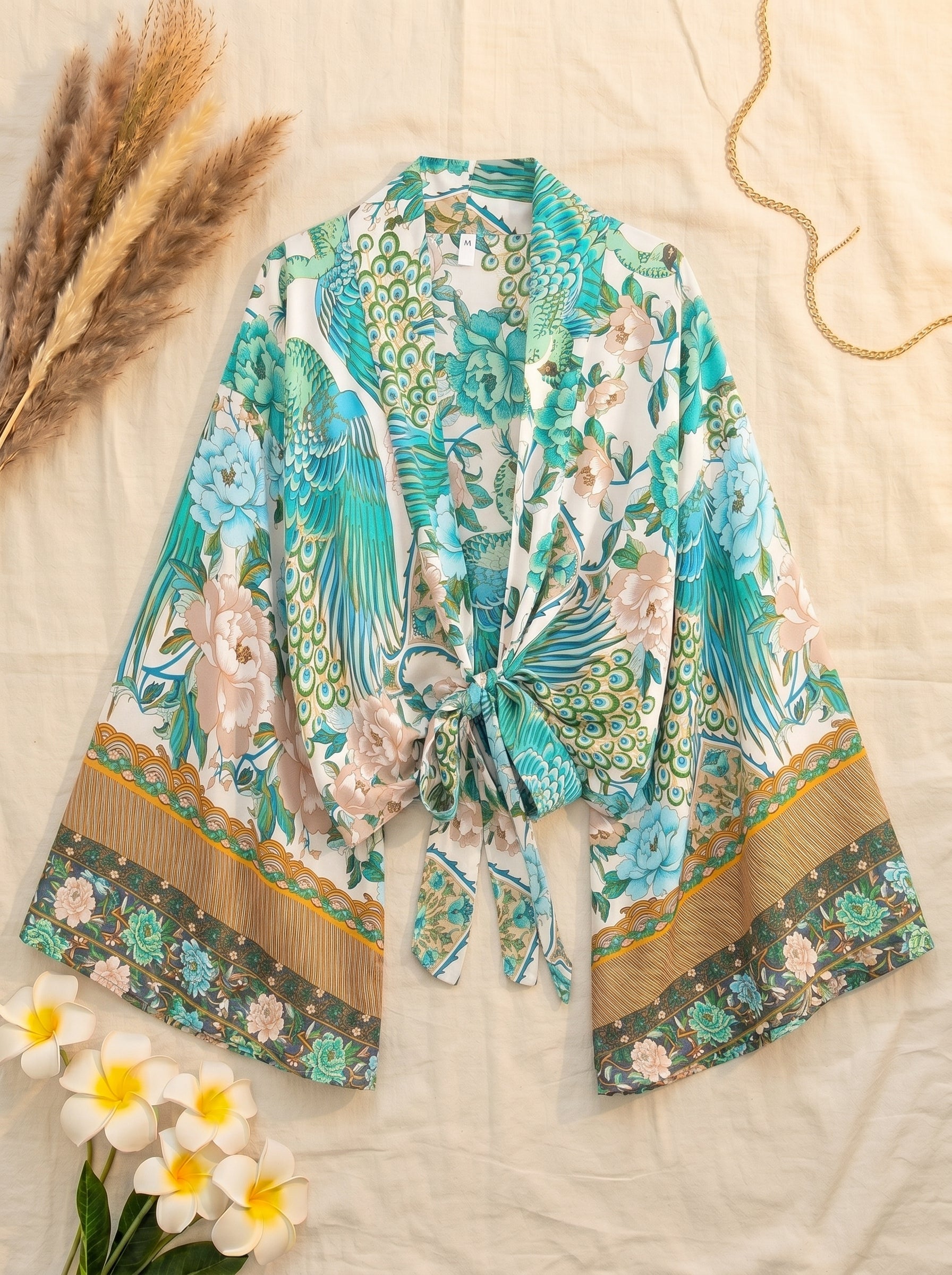 The Peacock Bloom Kimono