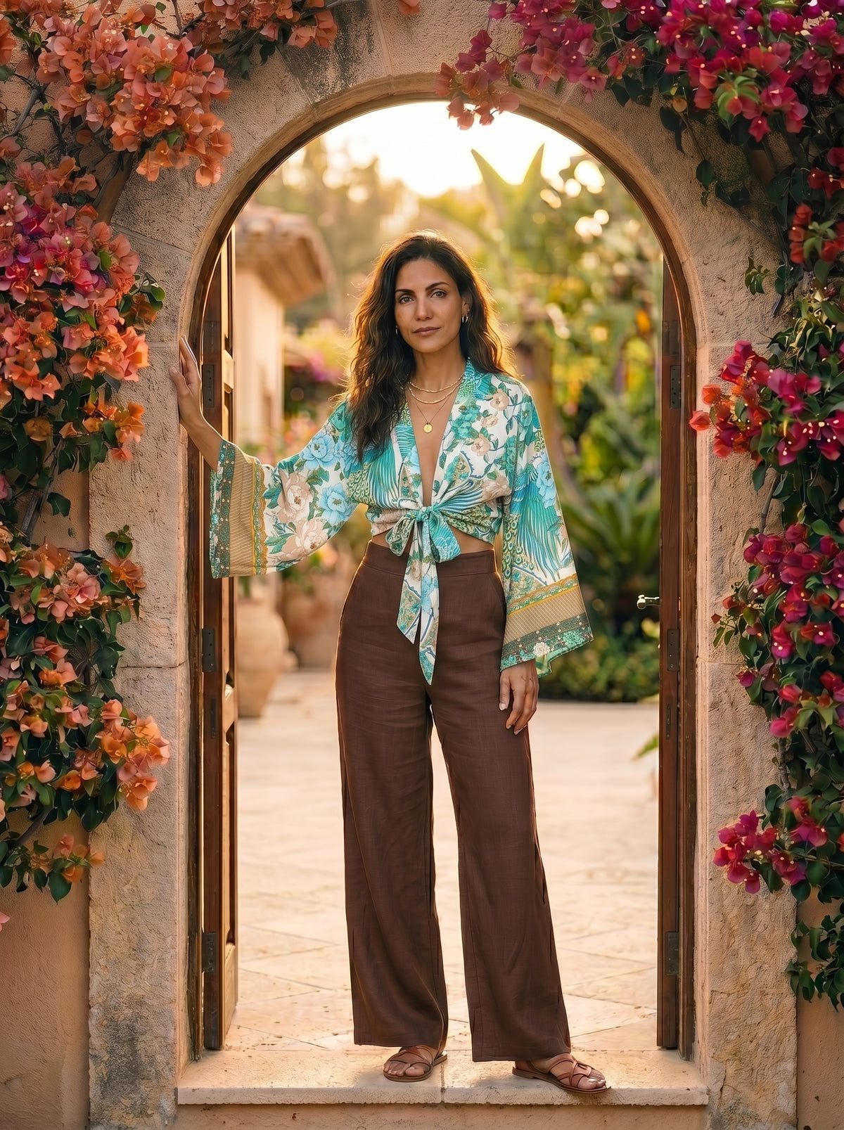 The Peacock Bloom Kimono