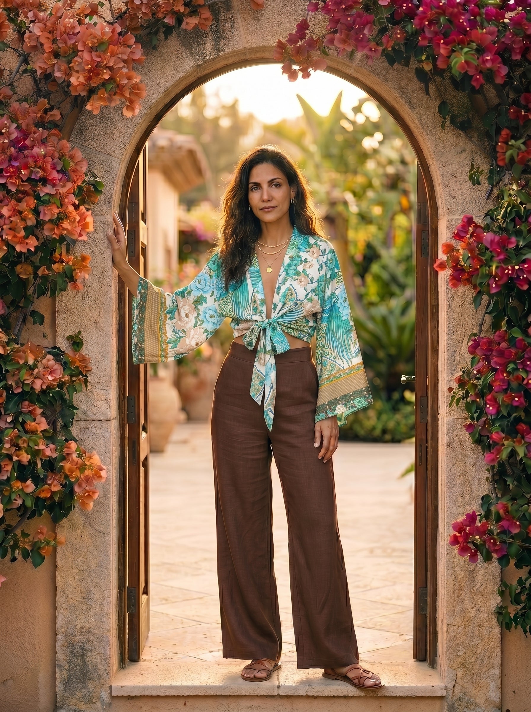 The Peacock Bloom Kimono