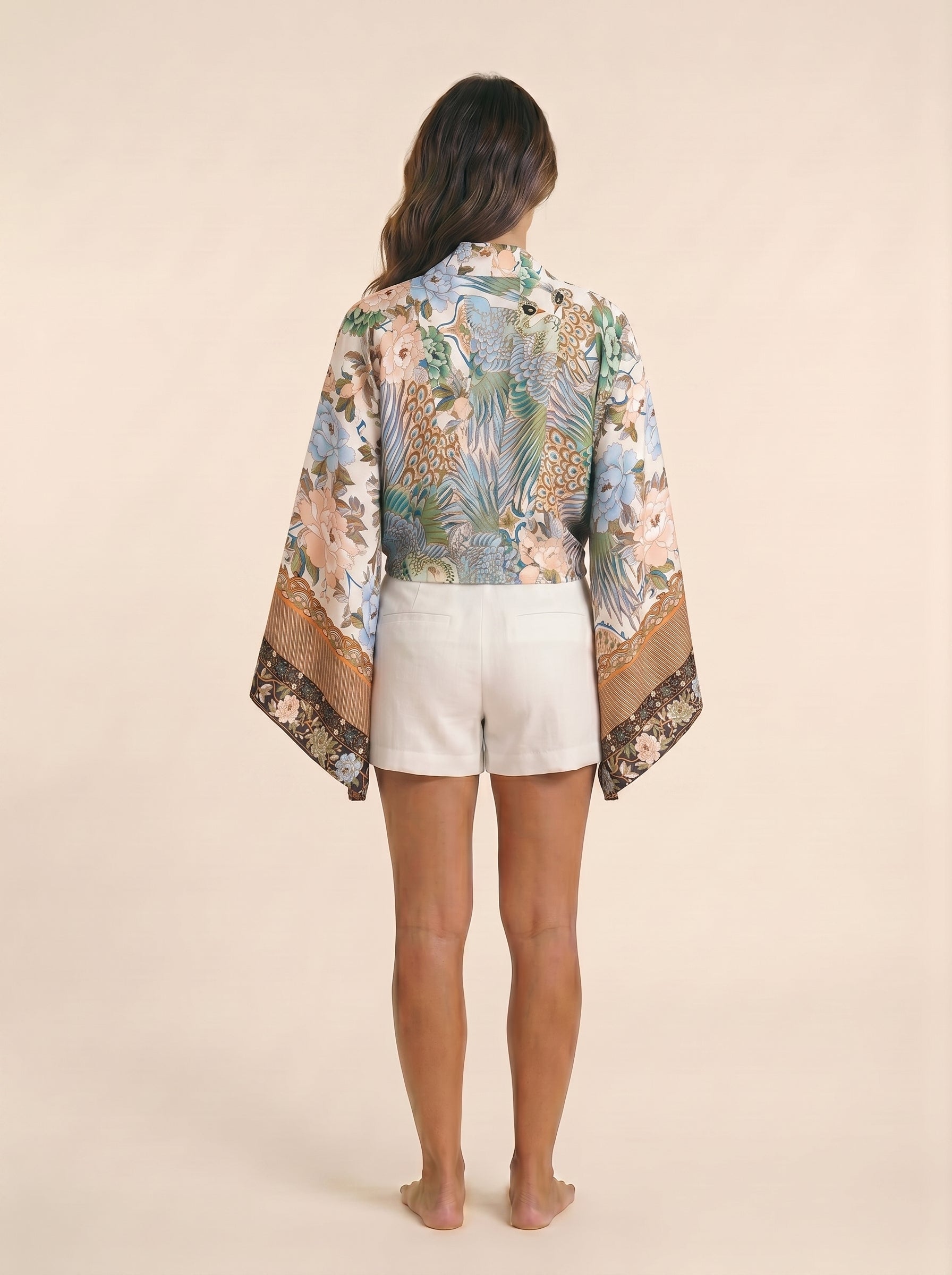 The Peacock Bloom Kimono