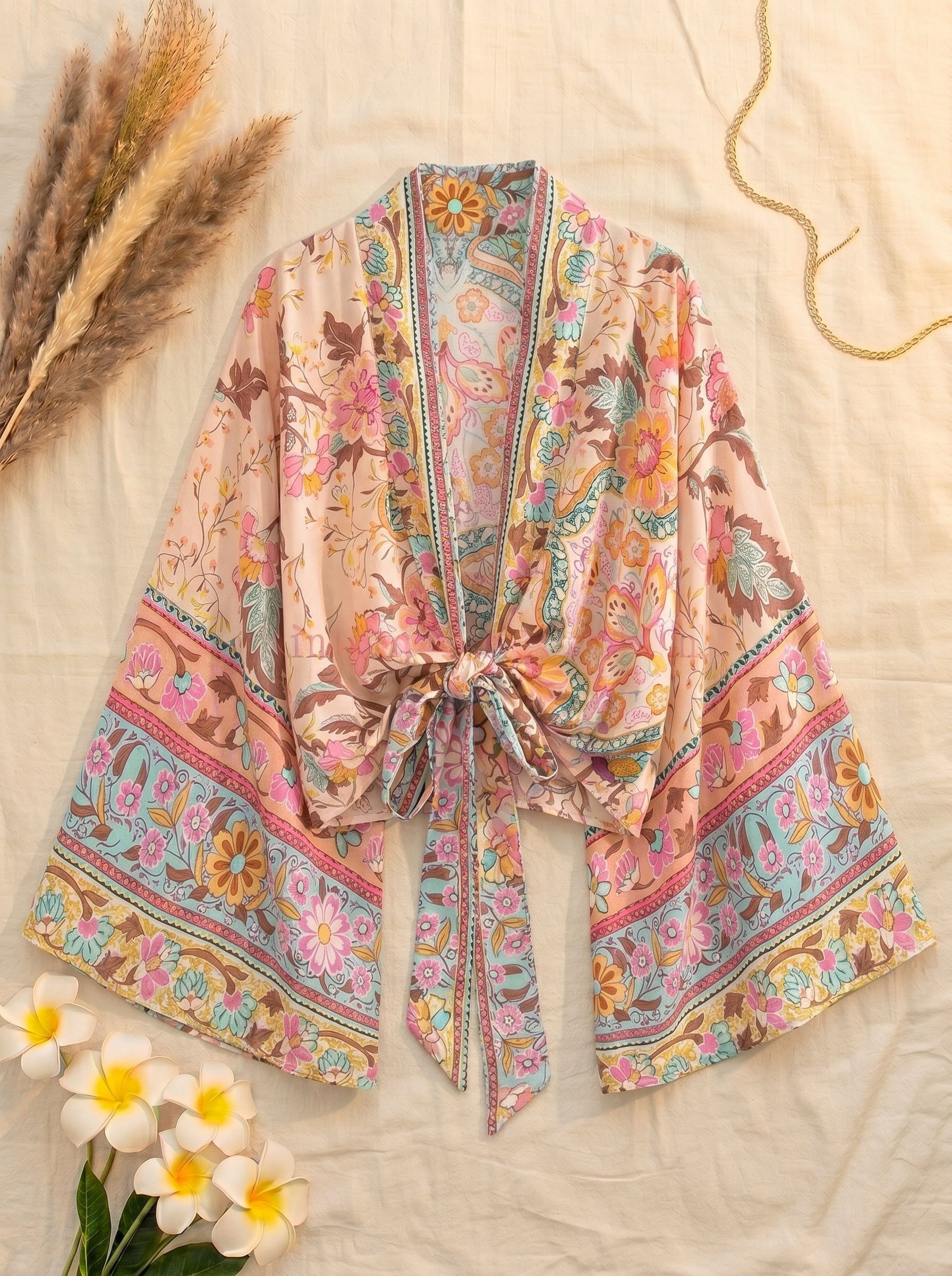 The Sunwashed Bloom Kimono