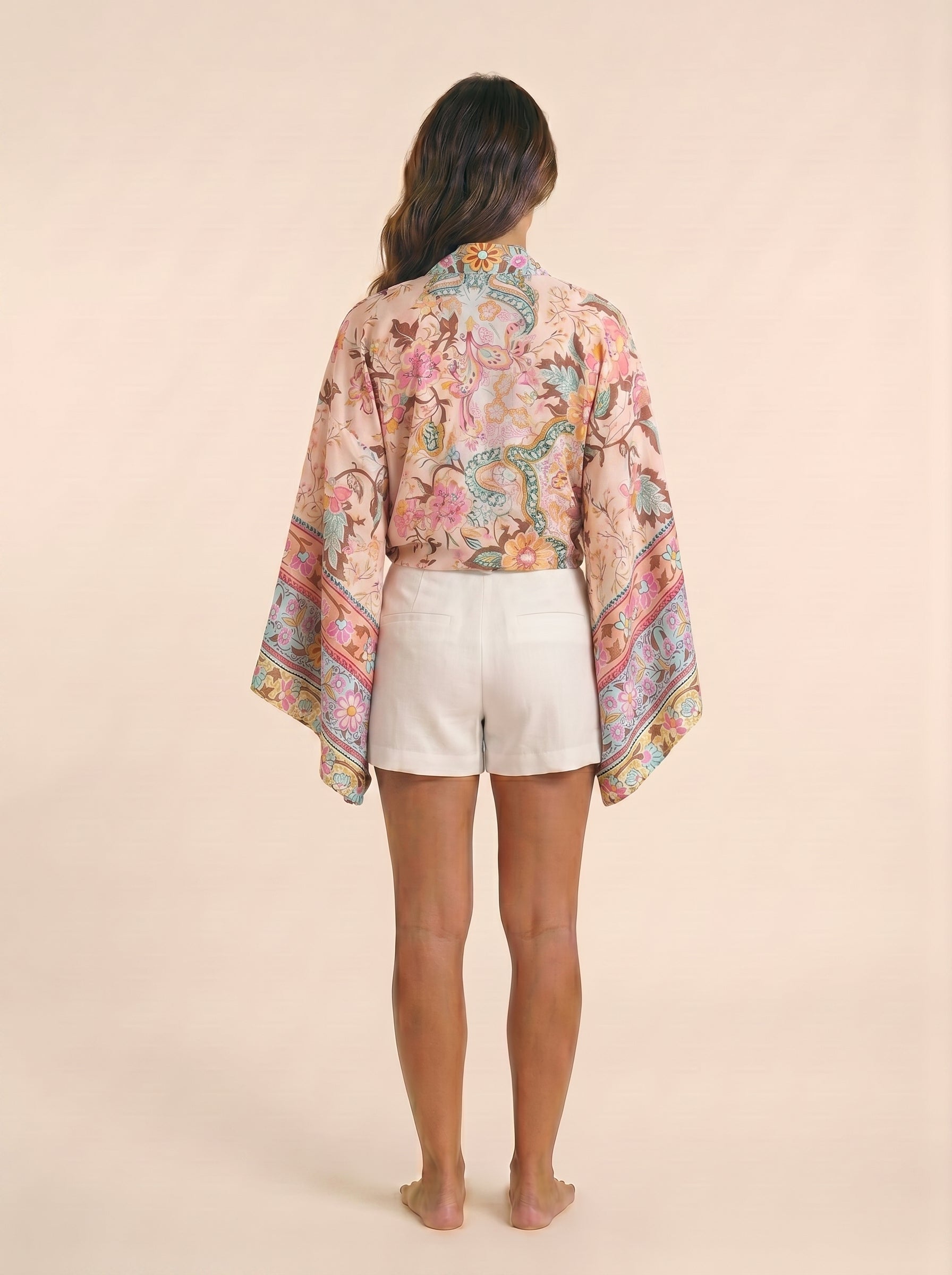 The Sunwashed Bloom Kimono