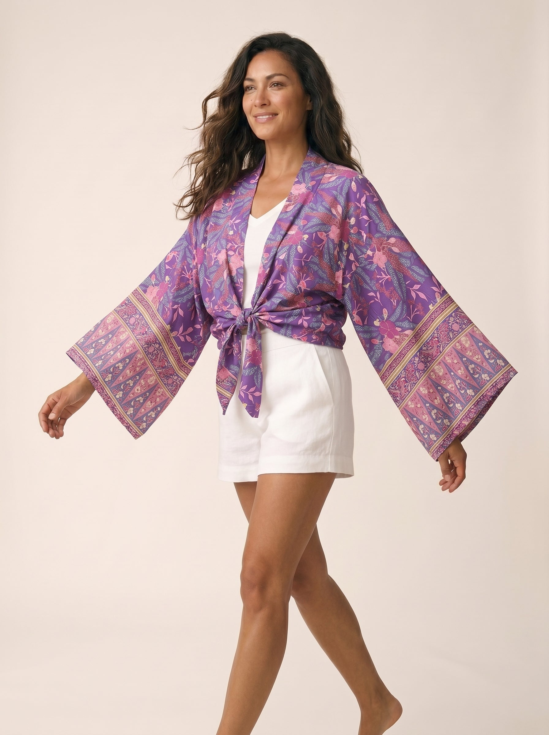 The Lavender Field Kimono