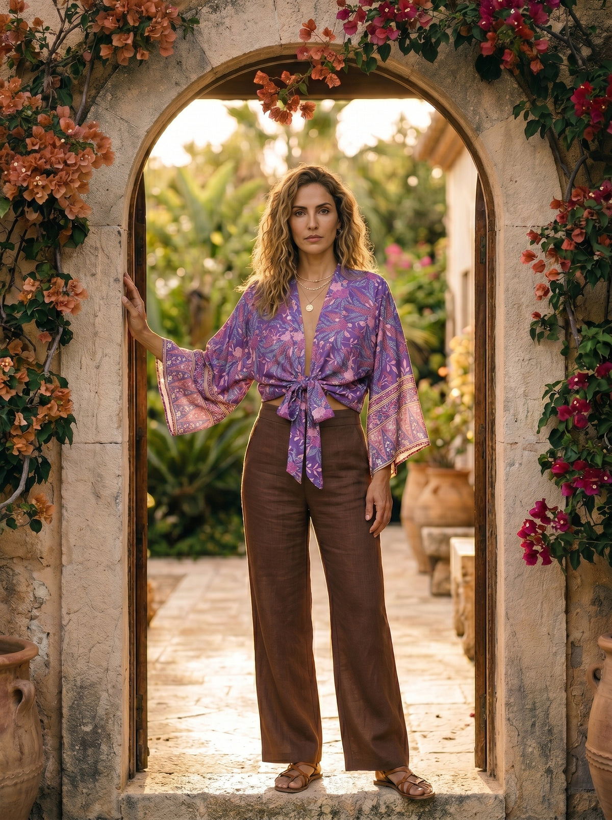 The Lavender Field Kimono
