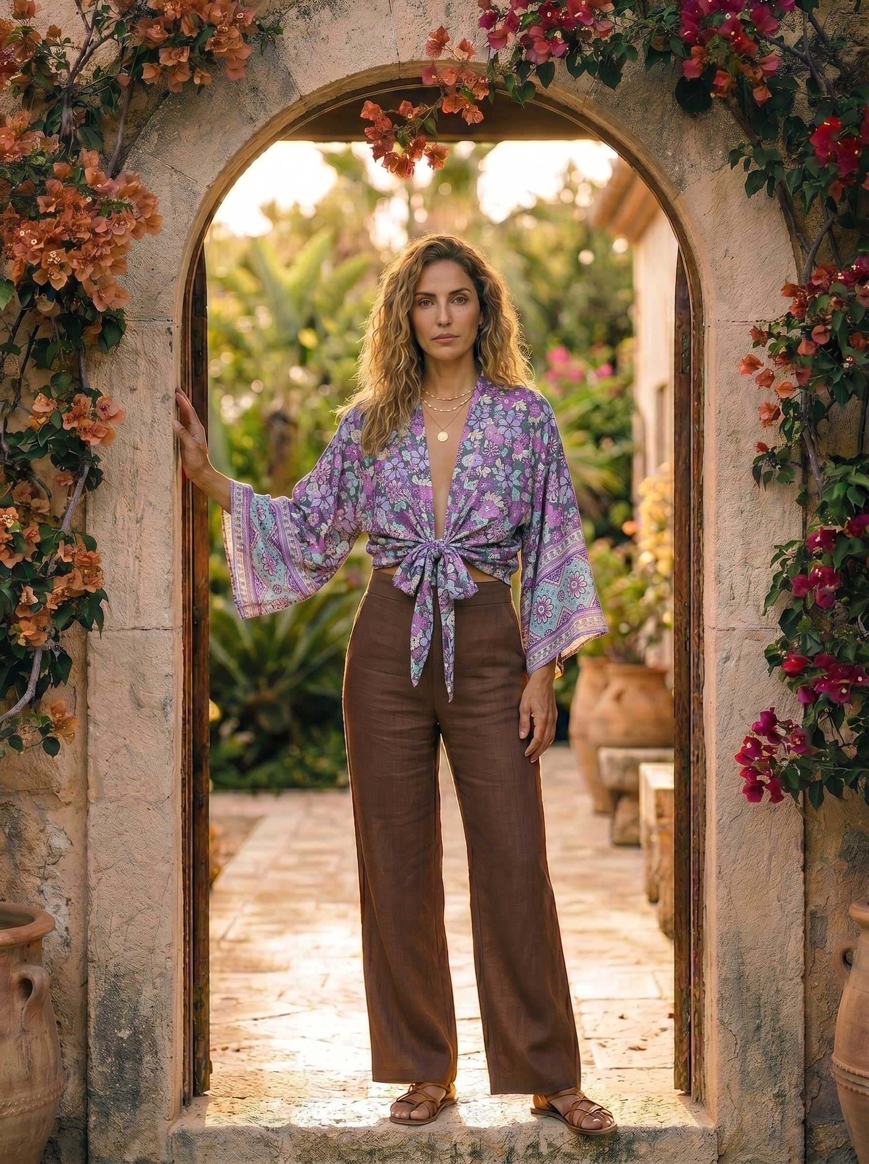 The Lavender Field Kimono