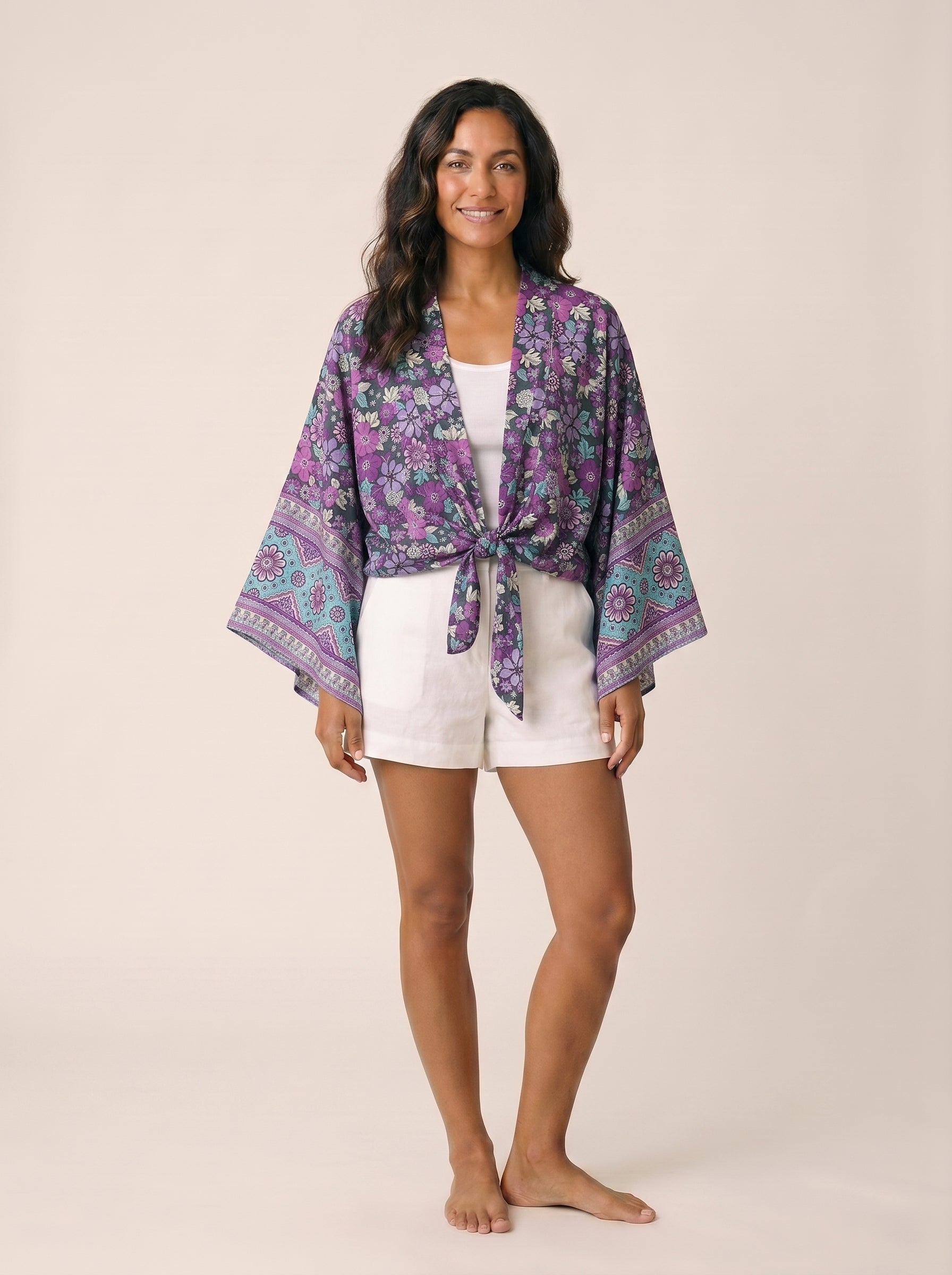 The Lavender Field Kimono