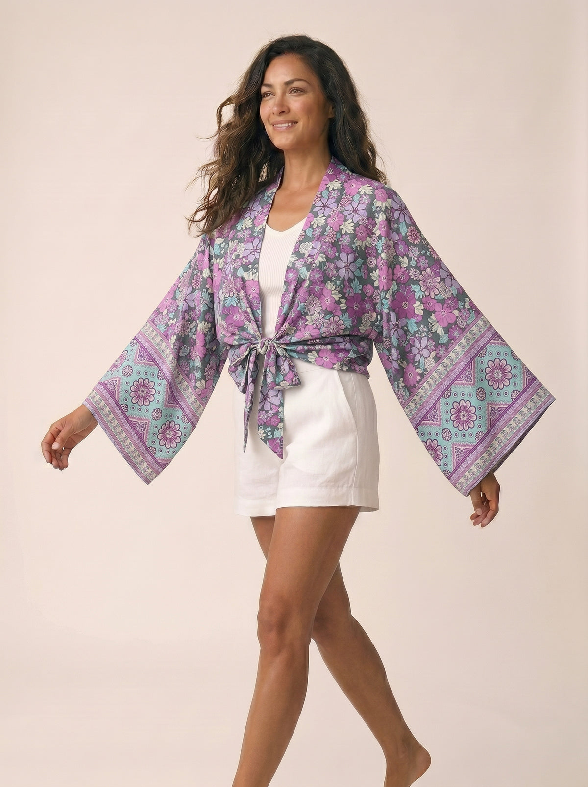 The Lavender Field Kimono