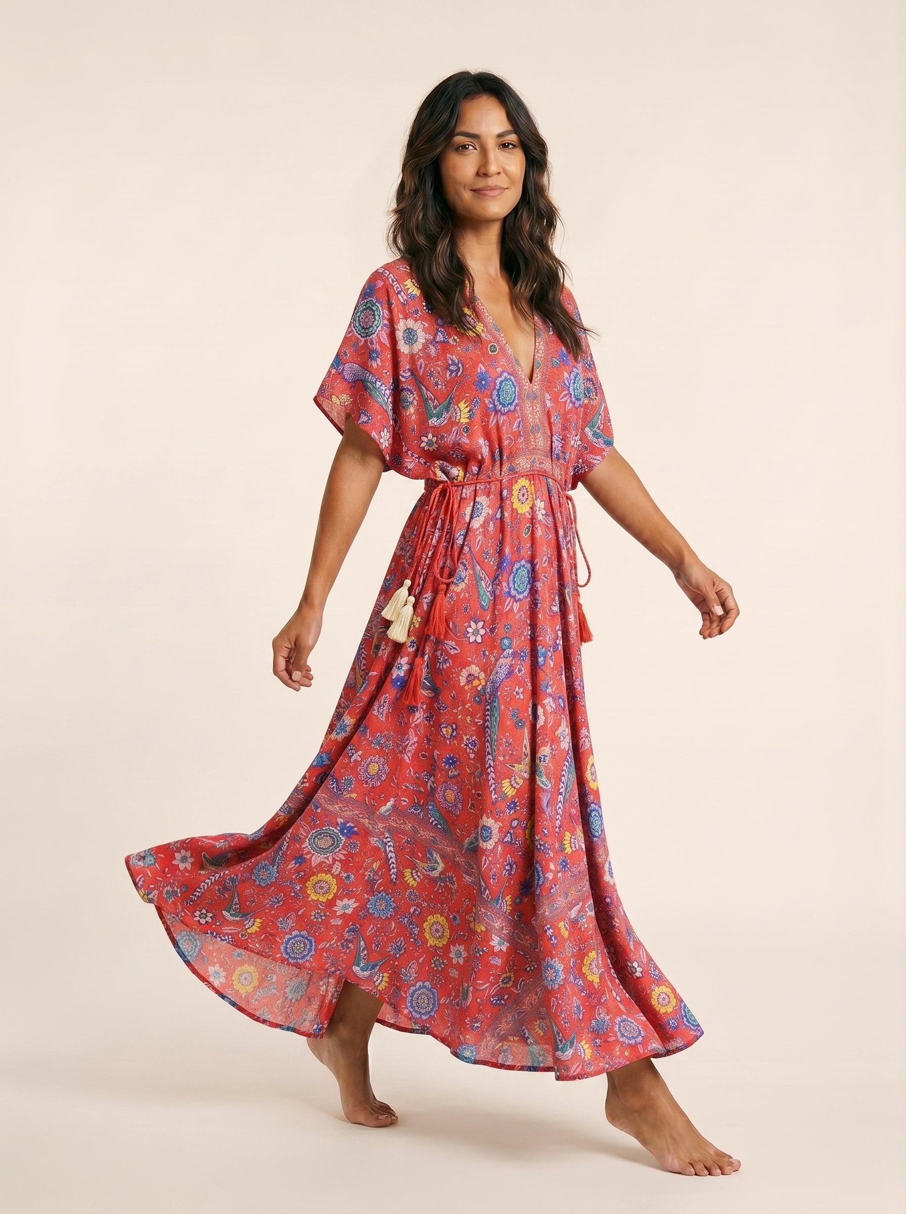The Meridian Bloom Maxi Dress