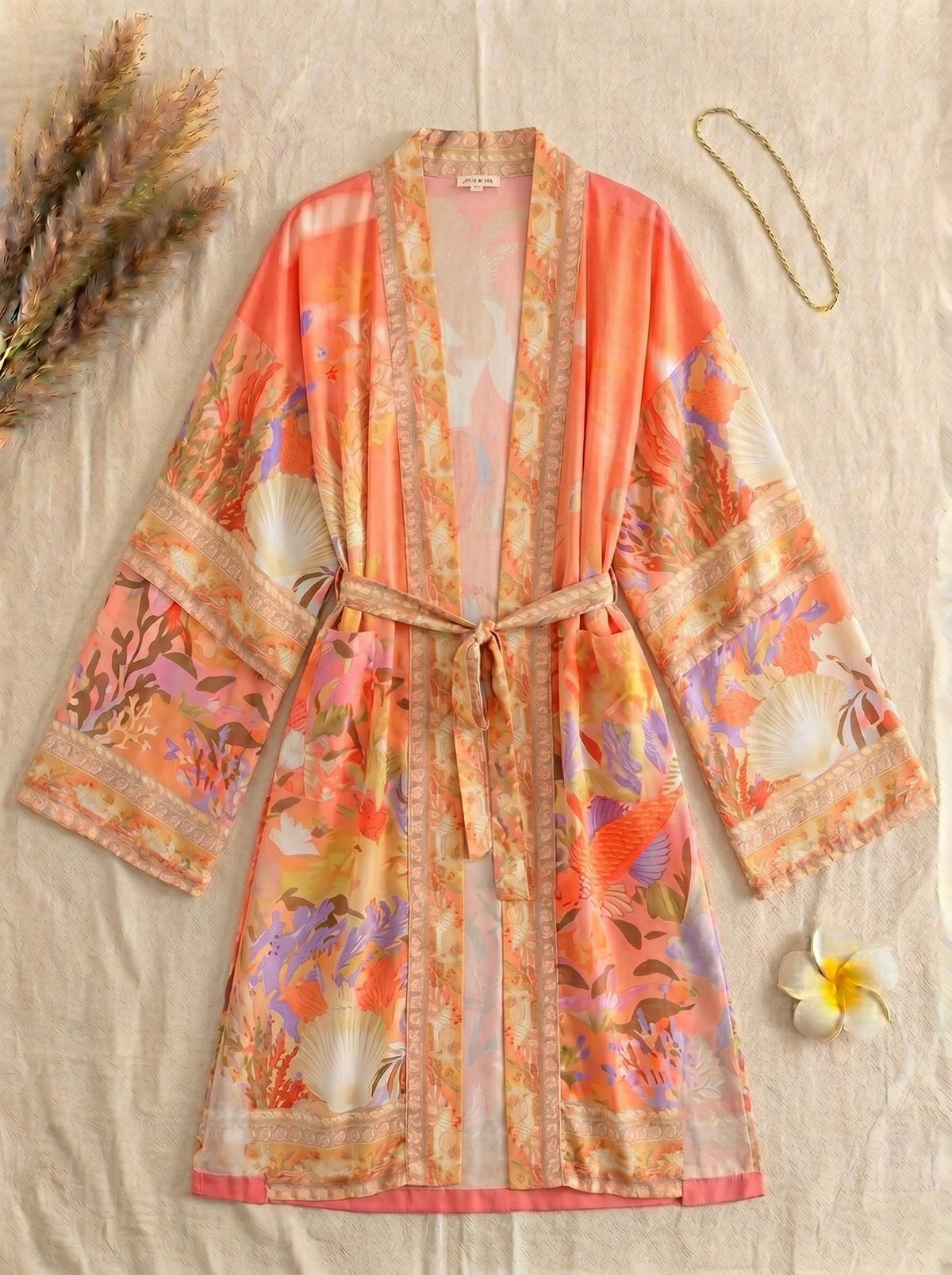 The Meridian Coral Robe