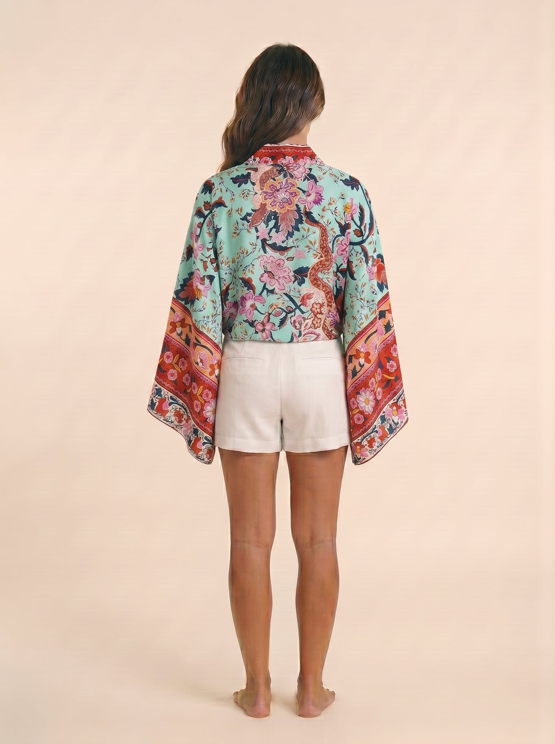The Sunwashed Bloom Kimono