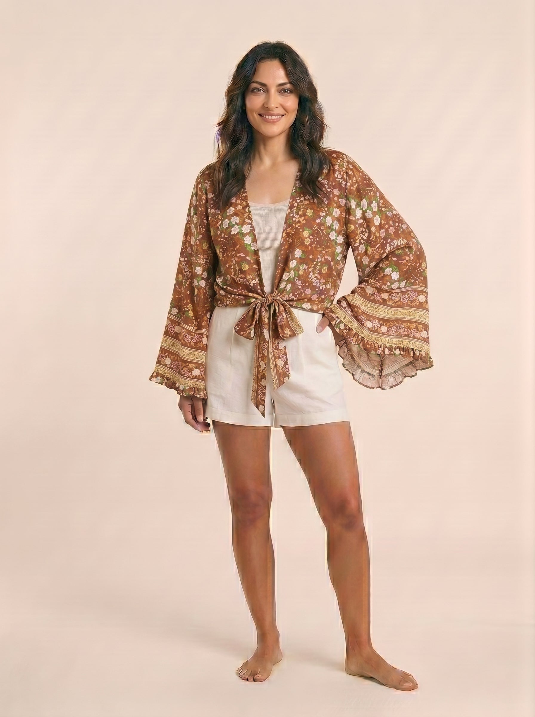 The Amber Bloom Kimono Top