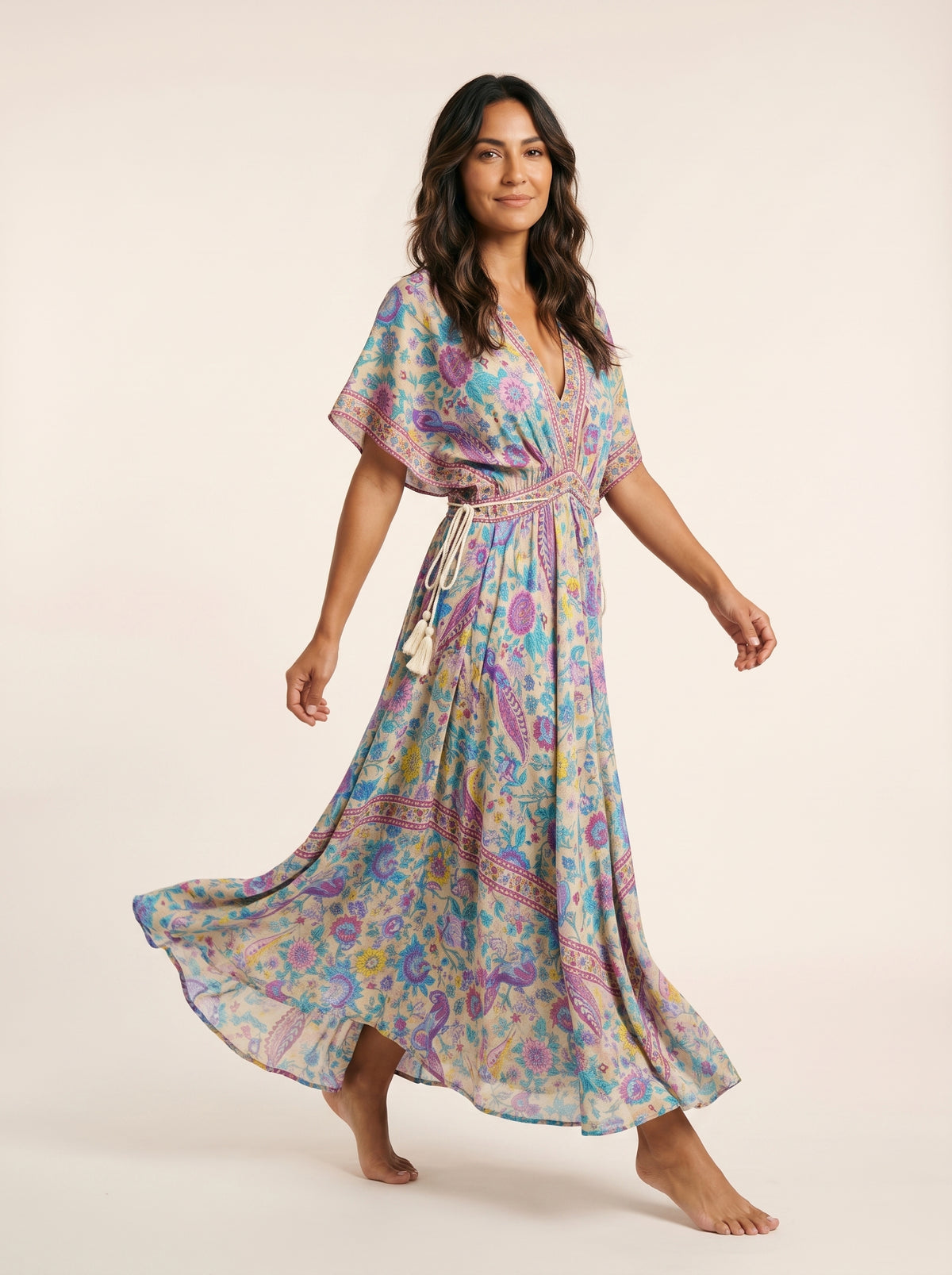 The Meridian Bloom Maxi Dress
