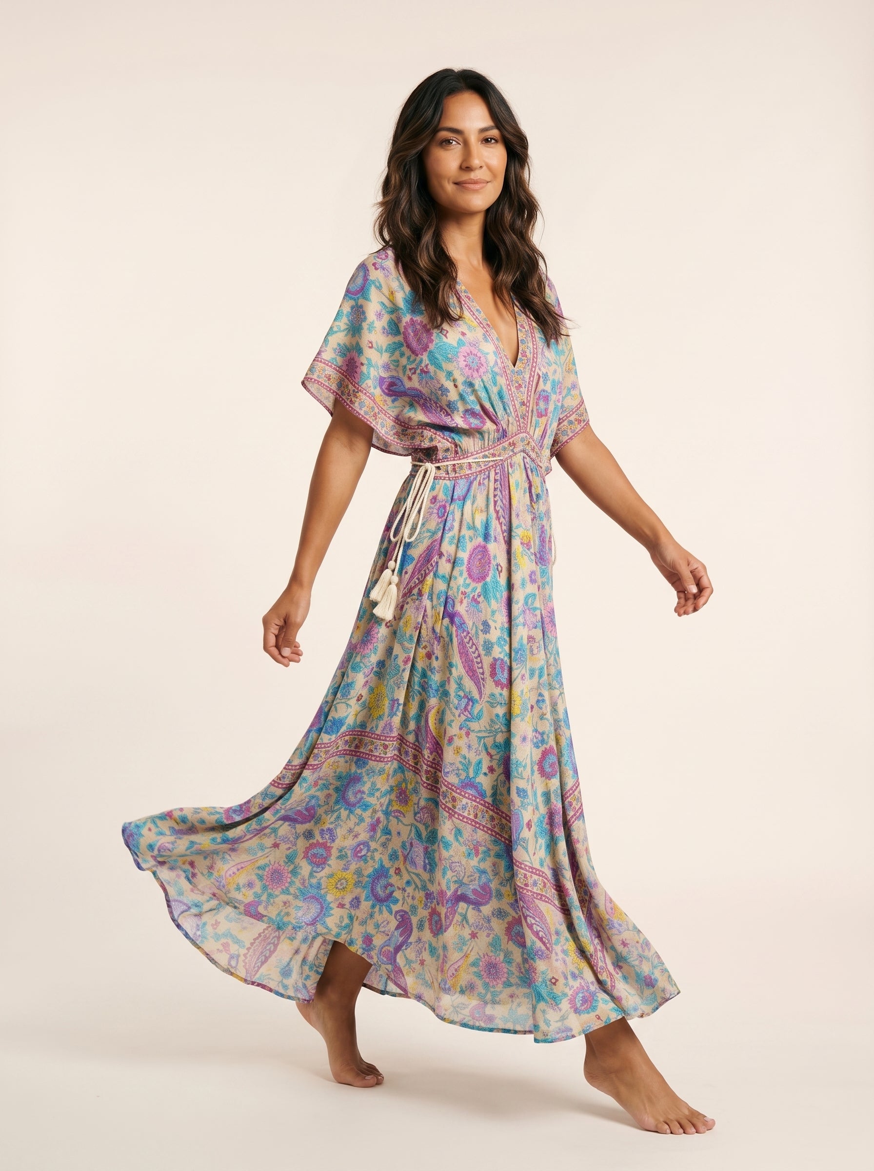The Meridian Bloom Maxi Dress