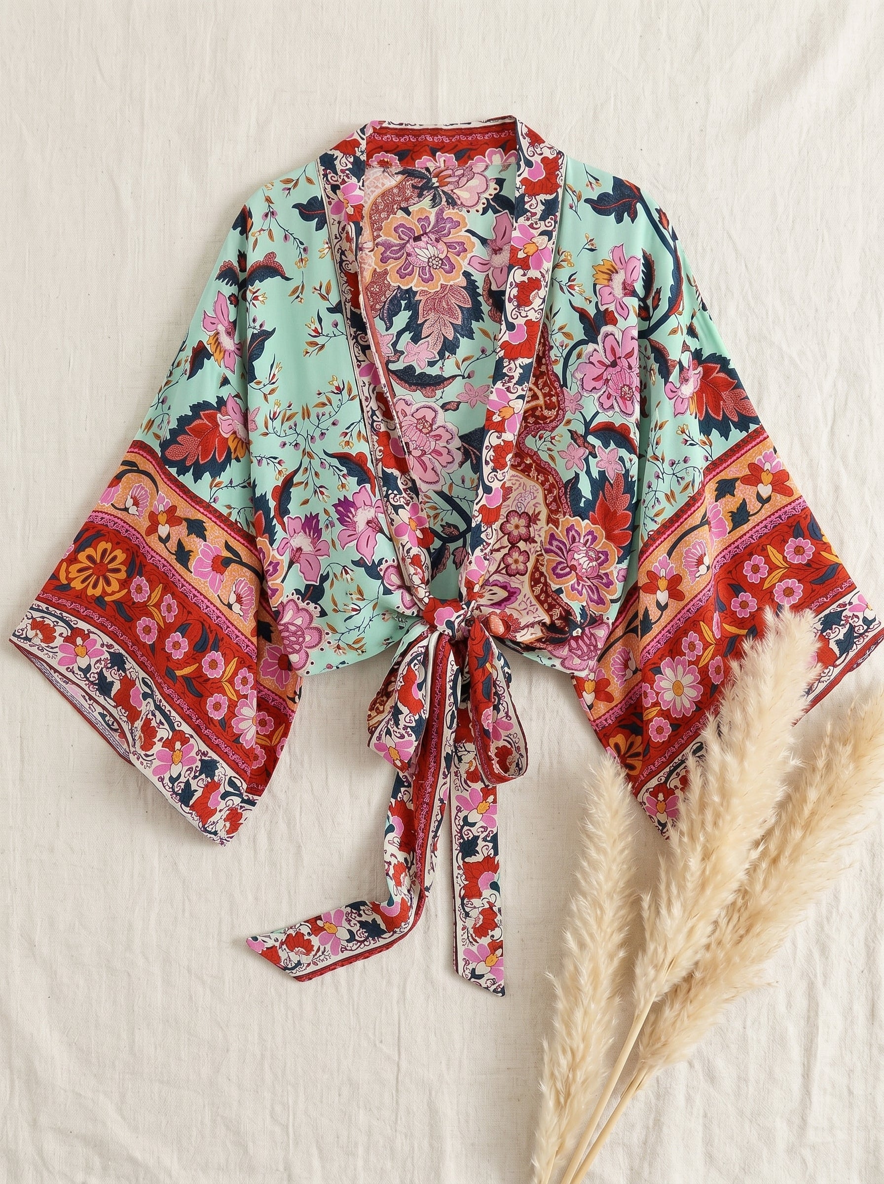 The Sunwashed Bloom Kimono
