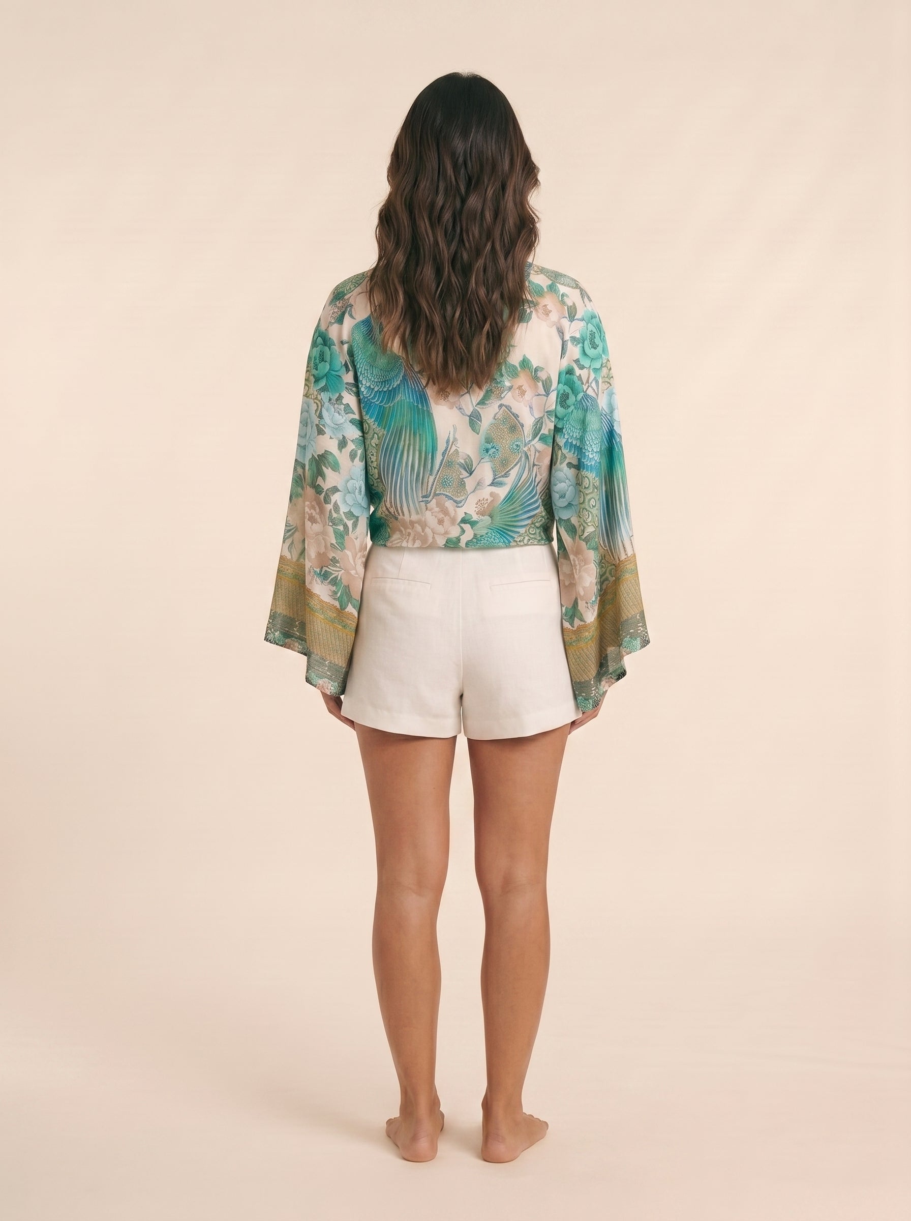 The Peacock Bloom Kimono