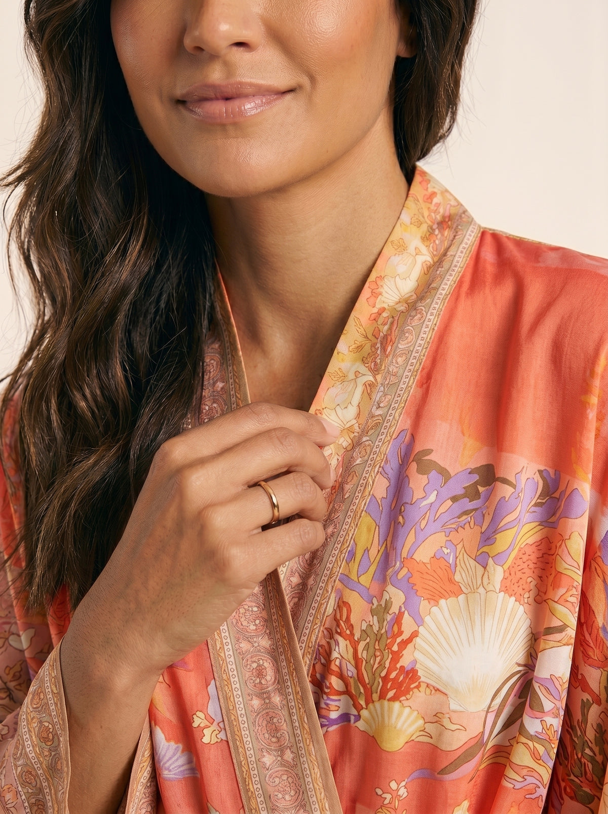 The Meridian Coral Robe