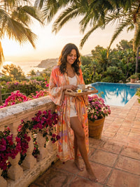 The Meridian Coral Robe